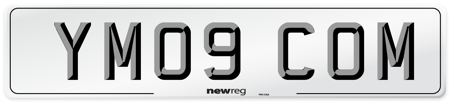 YM09 COM Number Plate from New Reg